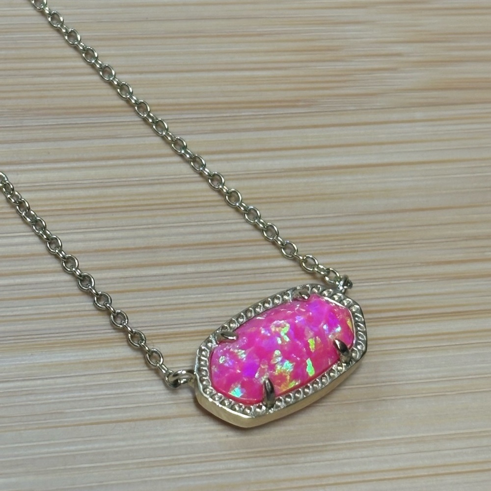 Kendra Scott Pink Kyocera Elisa Necklace